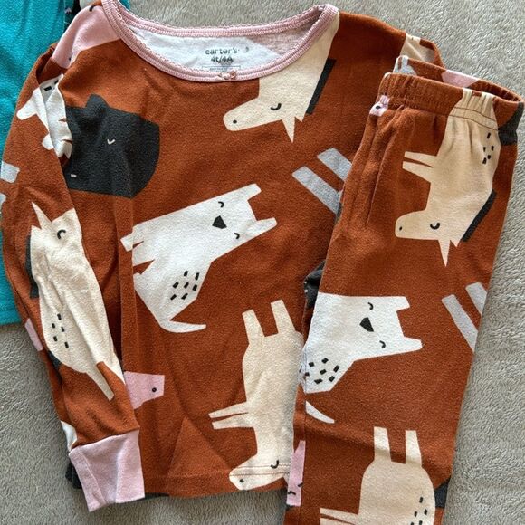 Bundle - Lot of 2. Two sets of pajama bundles. CARTER’s size 4T - Picture 2 of 3